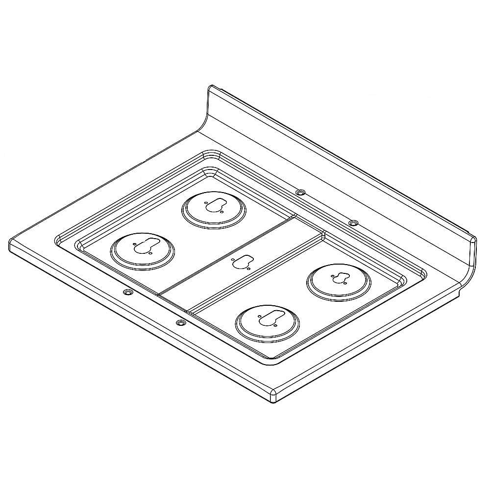Part #wpw10527866, Range Main Top Assembly | 35.00 x 9.00 x 29.50