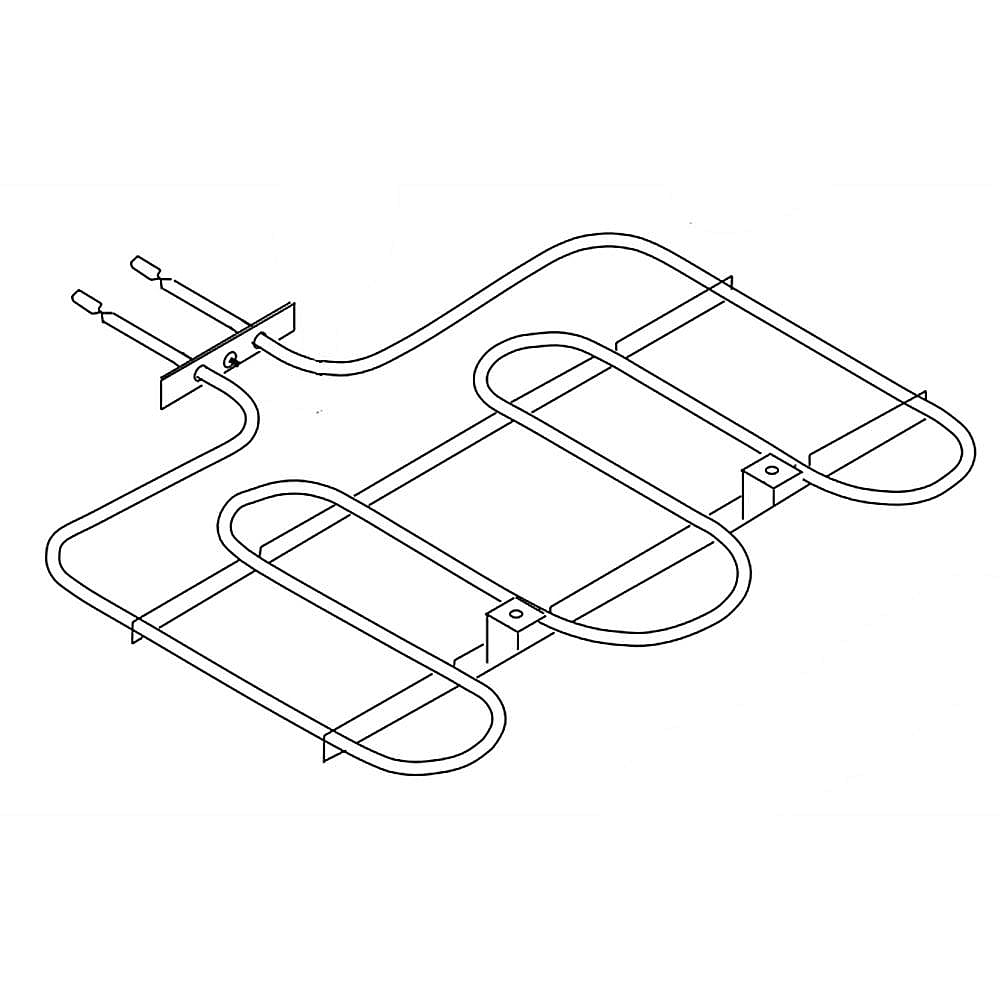 Part #wpw10535127, Range Broil Element | 17.57 x 3.57 x 20.94