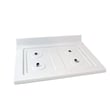 Range Main Top (white) for Whirlpool WFG320M0BW0 - Part WPW10535709