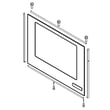 Range Oven Door Outer Glass (black) for Jenn-Air JES1450CFB1 - Part WPW10541892