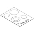 Cooktop Main Top (black) for Maytag MEC7430BS02 - Part WPW10570699