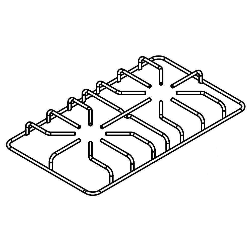 Part #wpw10578251, Range Surface Burner Grate | 10.50 x 4.25 x 20.88
