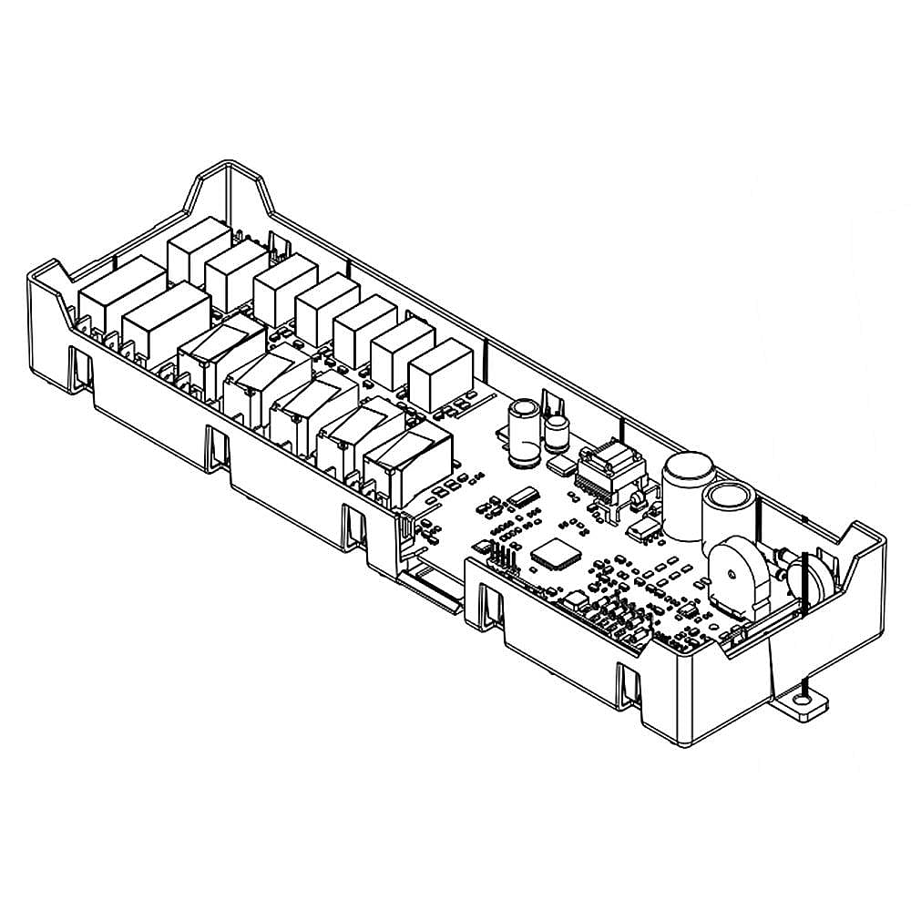 Part #wpw10632435, Whirlpool Range Oven Control Board (Replaces W10632435) / 16.00 x 5.25 x 5.75