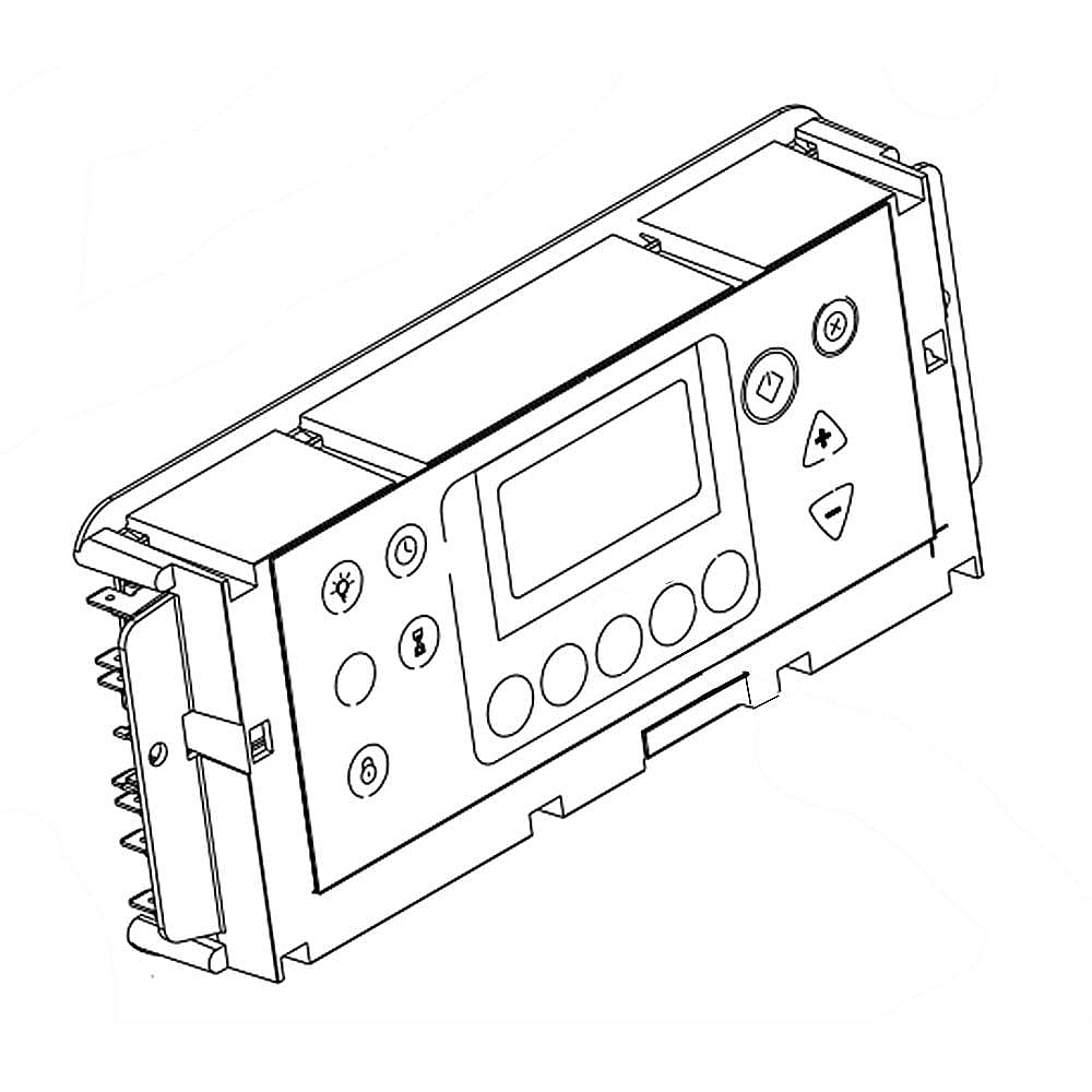 Part #wpw10655843, Range Oven Control Board And Clock (Replaces W10655843) / 11.75 x 5.25 x 5.75