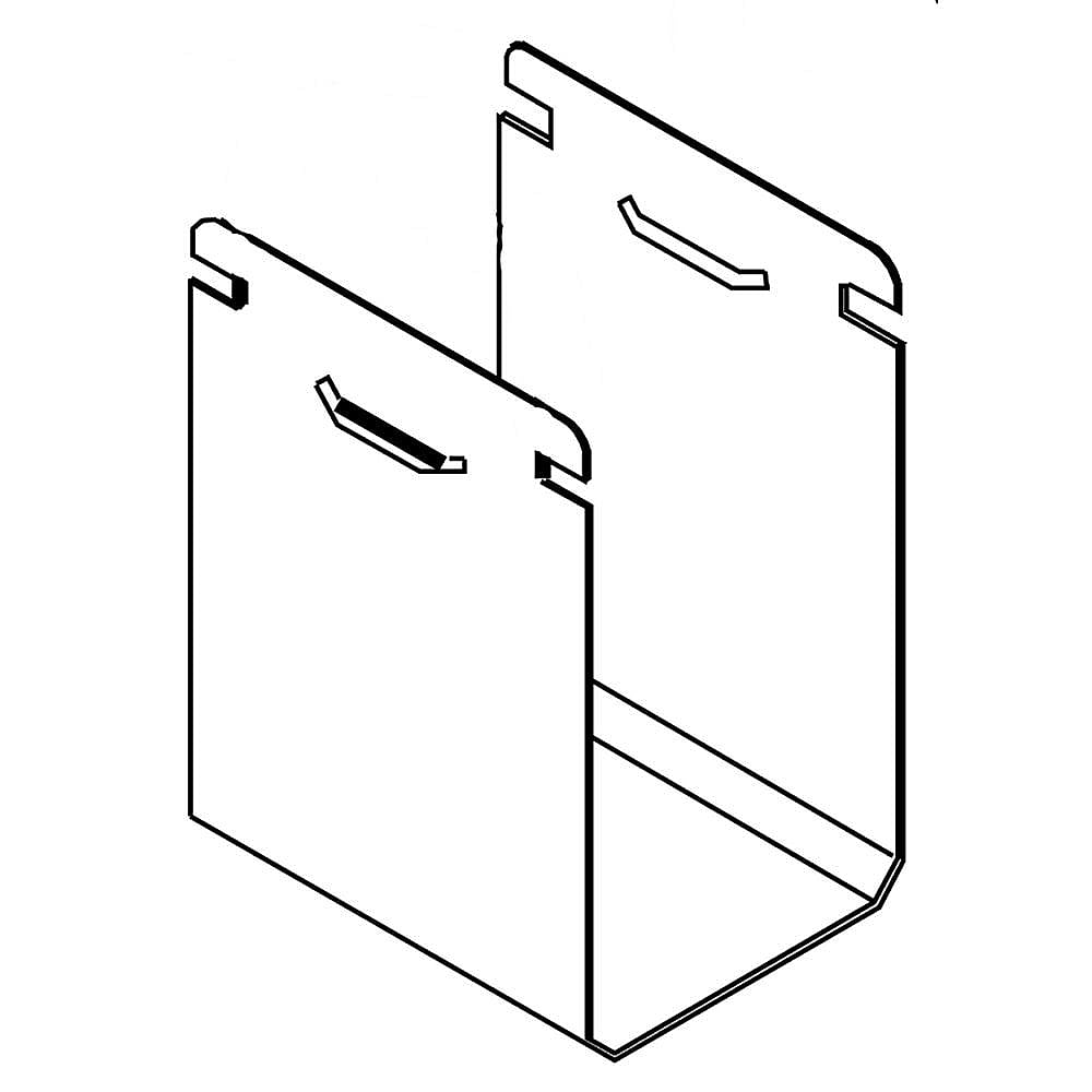 Part #13030Rp, Whirlpool Trash Compactor Bag Carrier (Replaces 13030, 13030P, 780238) / 0.79 x 19.57 x 3.15