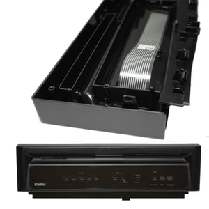 Dishwasher Console W/active Overlay & Insert - Black 3385370