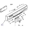 Dishwasher Control Panel for Whirlpool GU2548XTPB0 - Part WP3385744