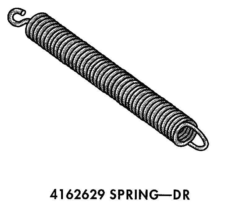 Part #wp4162629, Dishwasher Door Spring | 0.75 x 0.75 x 5.62