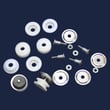 Dishwasher Dishrack Slide Rail Roller Kit for KitchenAid KUDS21MS3 - Part 4171611