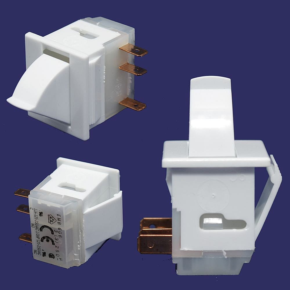 Part #wp4387911, Refrigerator Light Switch (Replaces 4387911) / 4.00 x 2.75 x 1.25