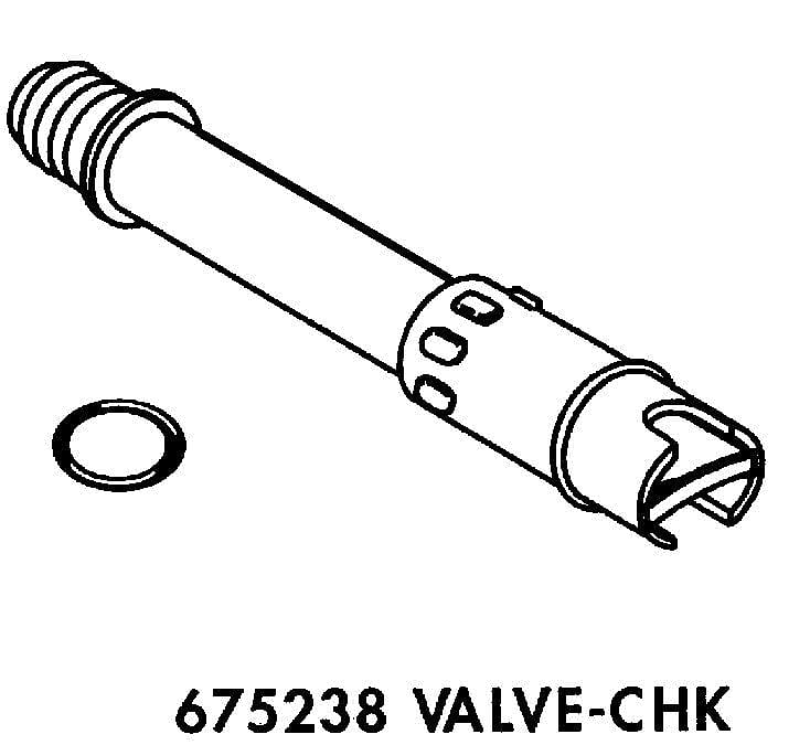 Part #675238, Dishwasher Check Valve (Replaces 300800, 3369482, 3371226, 719927, 719930, 719950) / 4.00 x 1.12 x 1.12