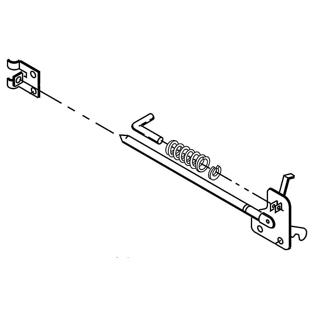Part #675379, Trash Compactor Drawer Latch Assembly / 15.00 x 5.00 x 5.00