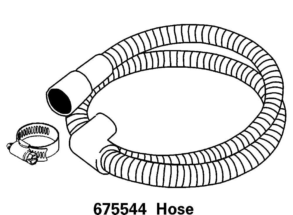 Photo of Dishwasher Drain Hose from Repair Parts Direct