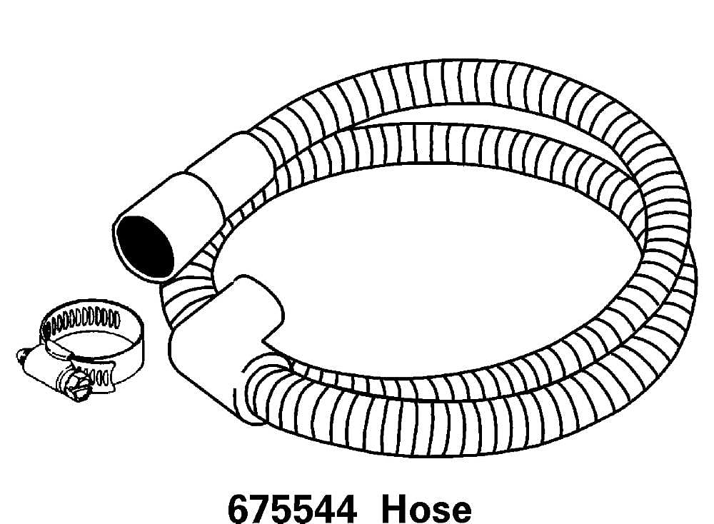 Photo of Dishwasher Drain Hose from Repair Parts Direct