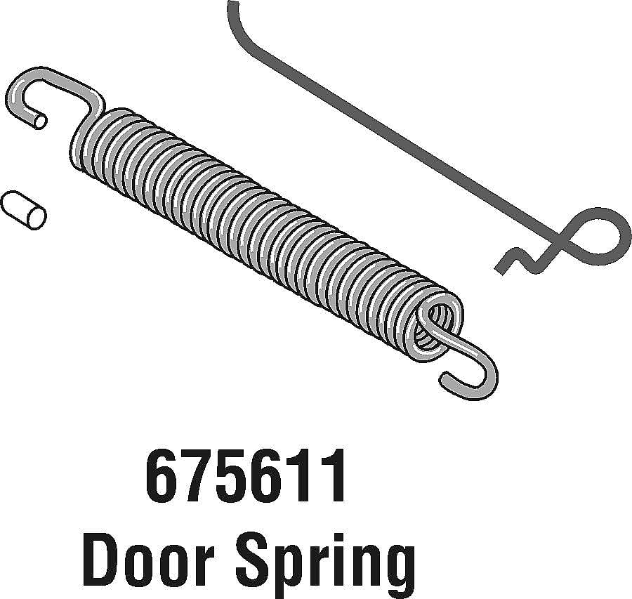 Part #675611, Dishwasher Door Spring | 5.00 x 1.50 x 0.75
