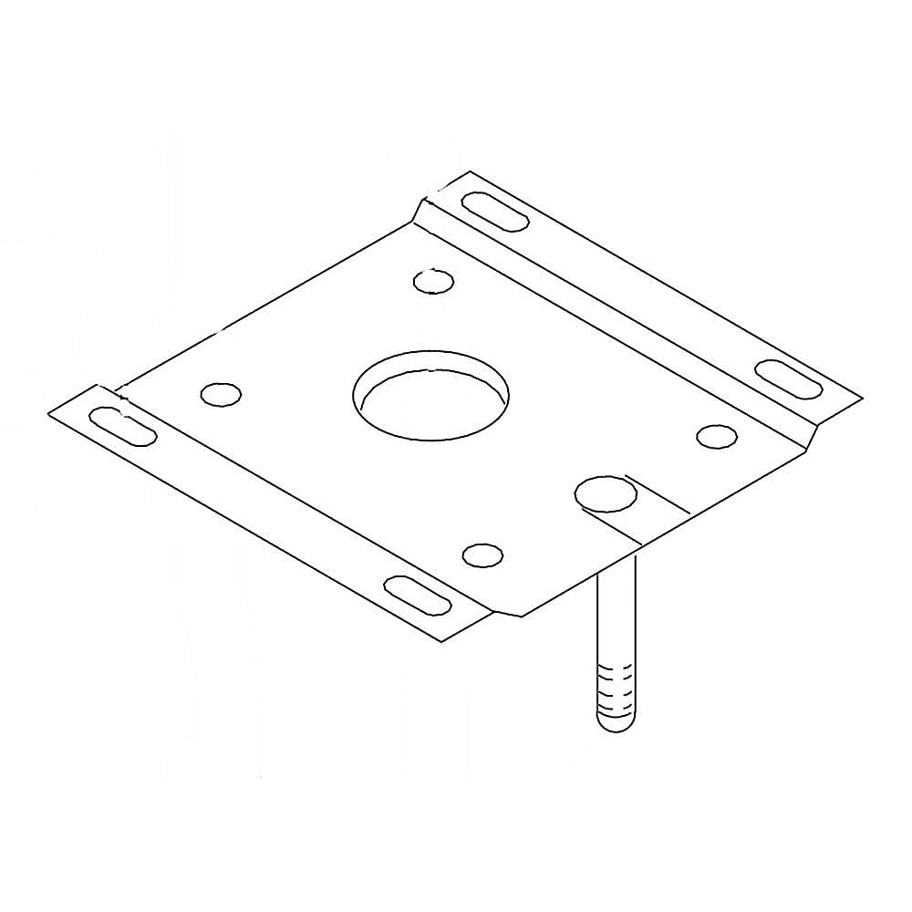 Part #776327, Kenmore Elite Trash Compactor Drive Motor Plate / 8.00 x 6.00 x 1.50