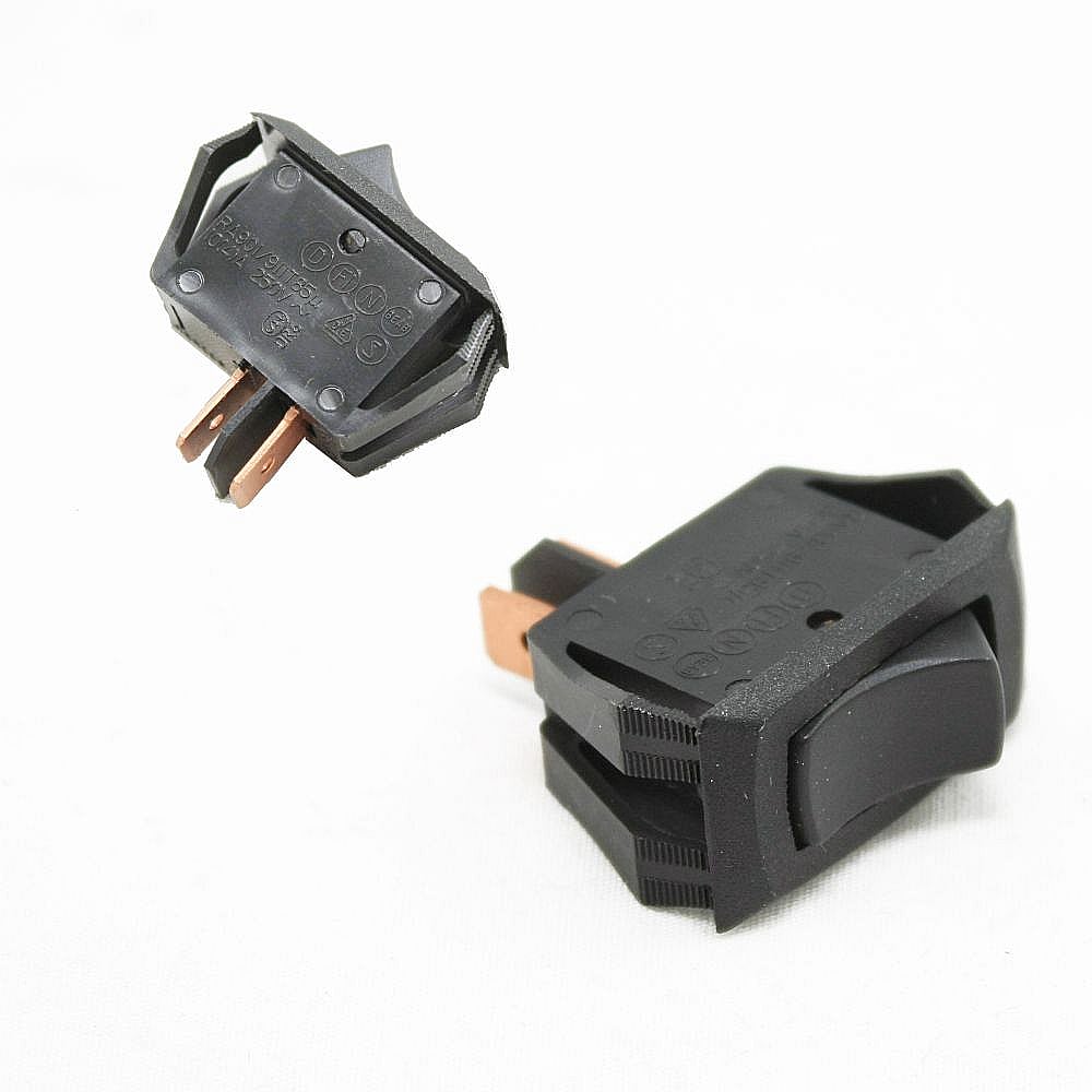 Part #8051729, Inglis Dishwasher Rocker Switch (Black) / 1.12 x 0.75 x 1.50