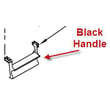 Dishwasher Handle (black) for Kenmore 66516514202 - Part 8269632