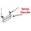 Handle (white) for Kenmore 66516514202 - Part 8269633