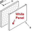 Dishwasher Door Outer Panel (white) for Kenmore 66517022401 - Part 8269842