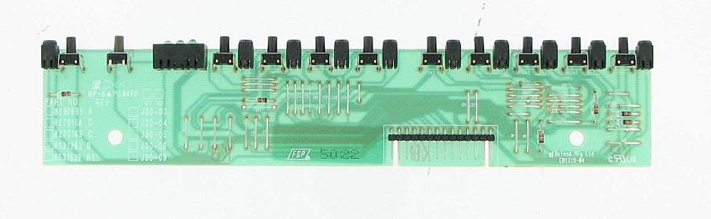 Part #wp8270168R, Refurbished Dishwasher Membrane Switch / 4.40 x 4.30 x 12.50