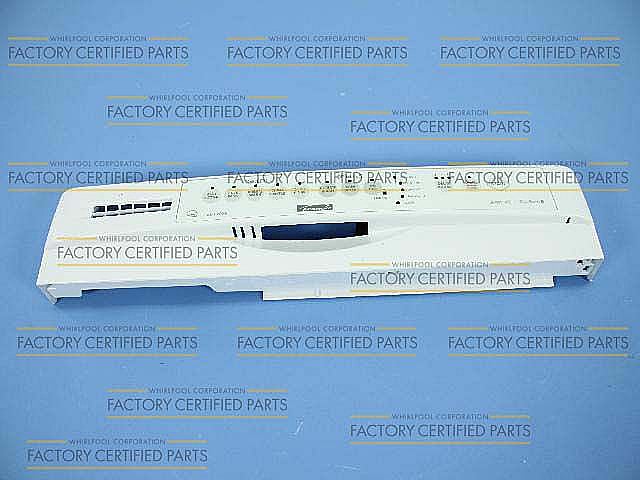 Part #8542348, Dishwasher Control Panel And Overlay (White) / 27.38 x 5.12 x 3.50