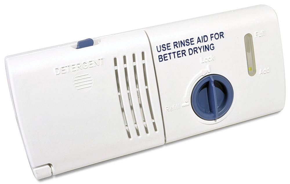 Part #wp8558129, Whirlpool Dishwasher Detergent Dispenser (Replaces 8558129) / 10.63 x 5.00 x 2.75