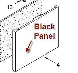 Photo of Dishwasher Control Panel (Black) from Repair Parts Direct