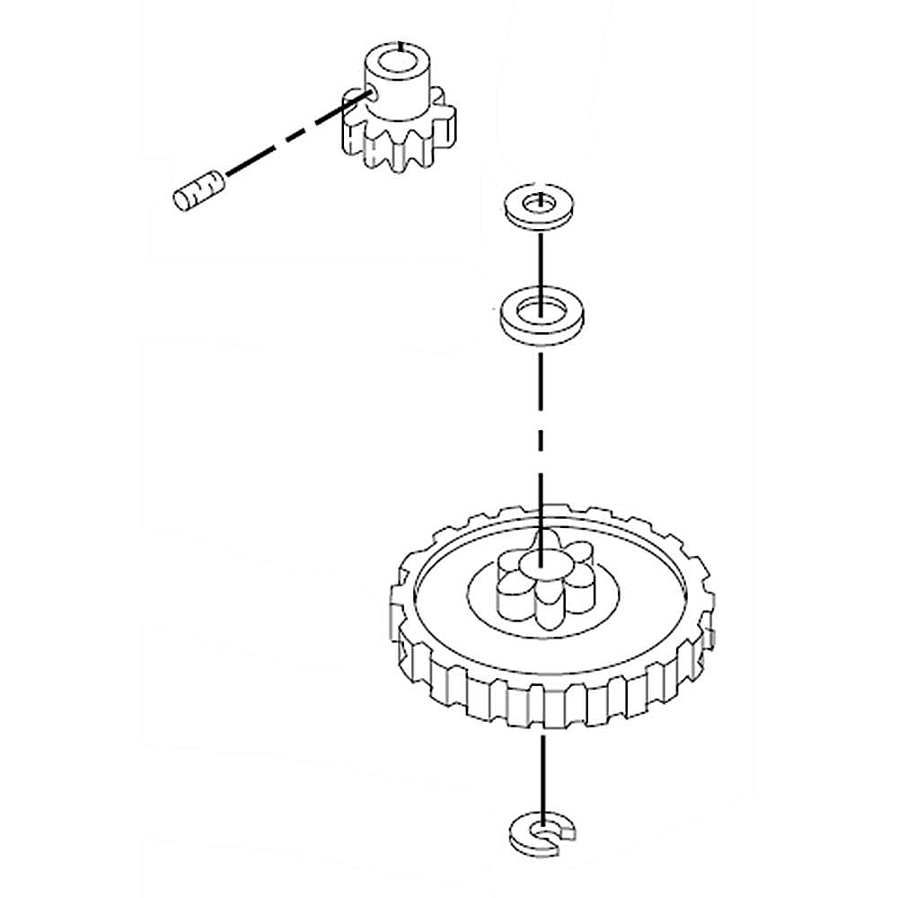 Part #882699, Whirlpool Trash Compactor Drive Gear Kit (Replaces 41001084, 4149667, 777124, W10451279, Y4149667, Y776839, / 8.00 x 4.75 x 1.75