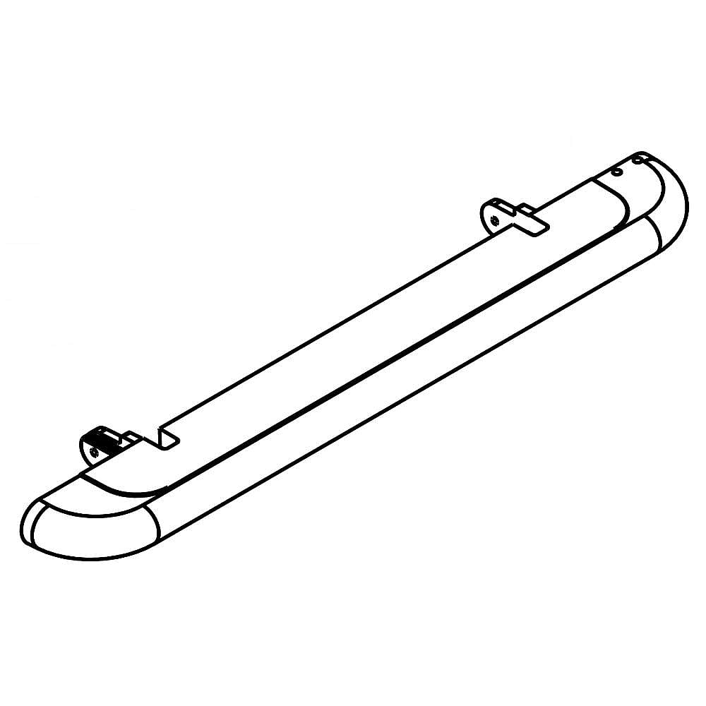 Part #9871989W, Trash Compactor Foot Pedal (White) / 14.00 x 2.00 x 1.00