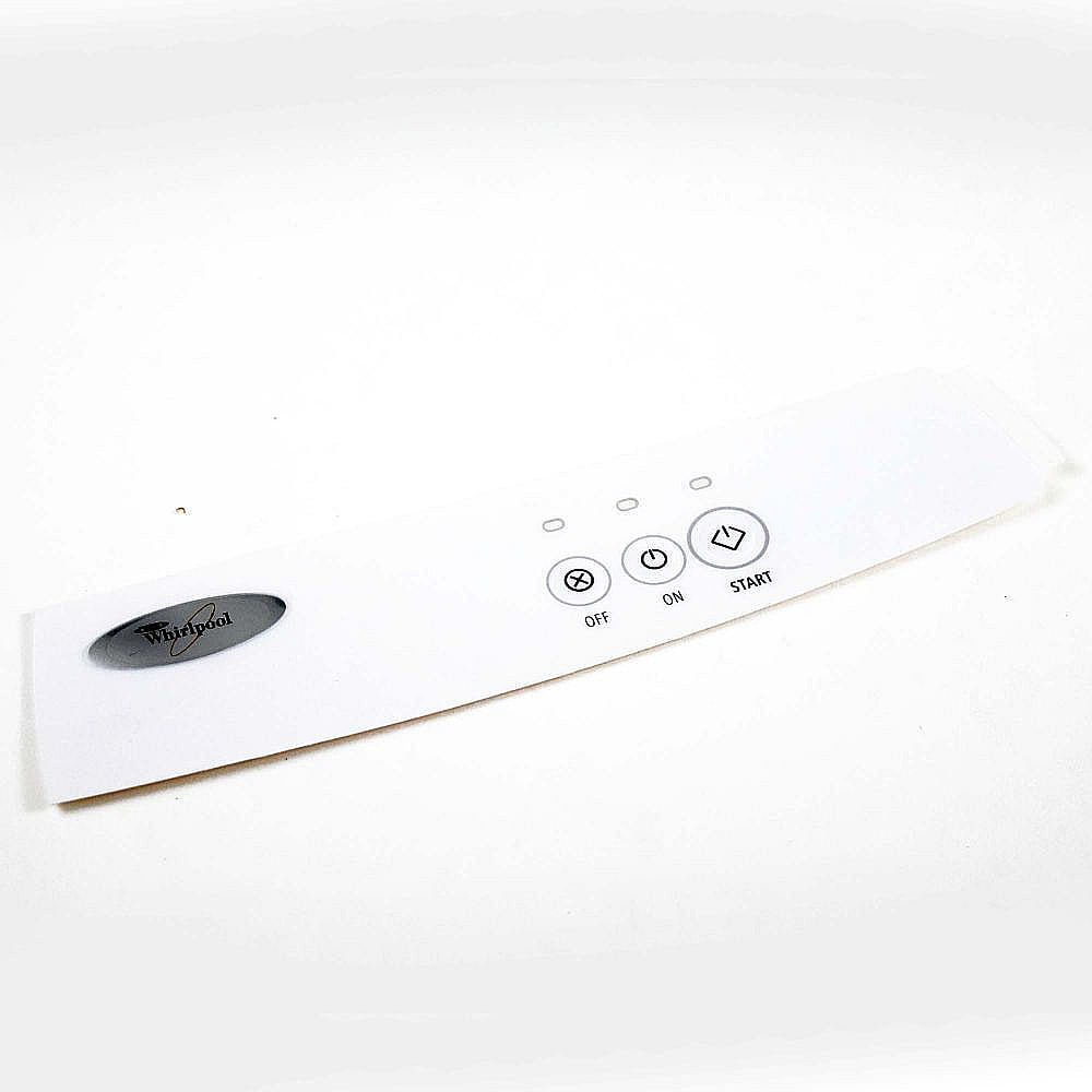 Part #w11690155, Trash Compactor Control Panel Insert (White) (Replaces 9872017W)