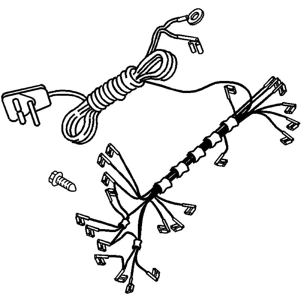 Part #9872117, Trash Compactor Wire Harness / 7.00 x 1.00 x 7.00