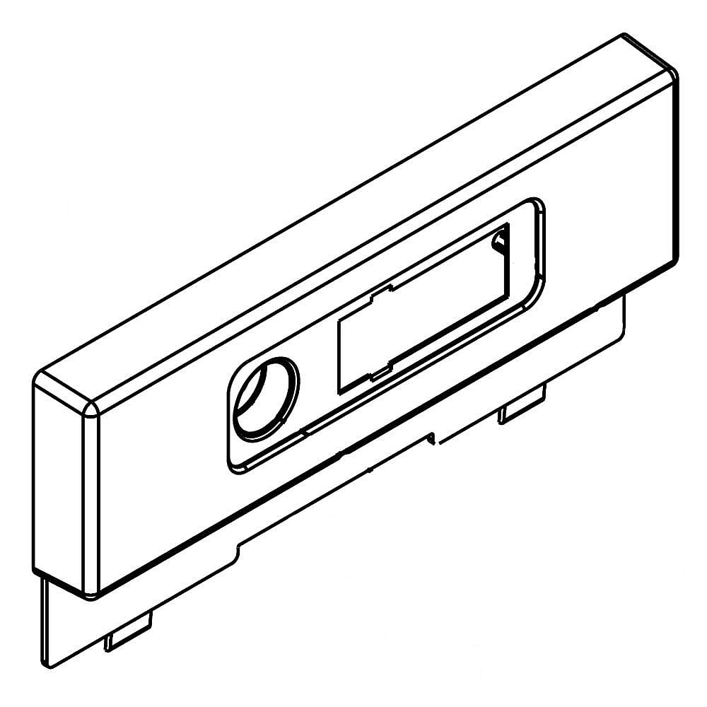 Part #9872144B, Escutcheon (Black) / 15.00 x 7.00 x 1.50