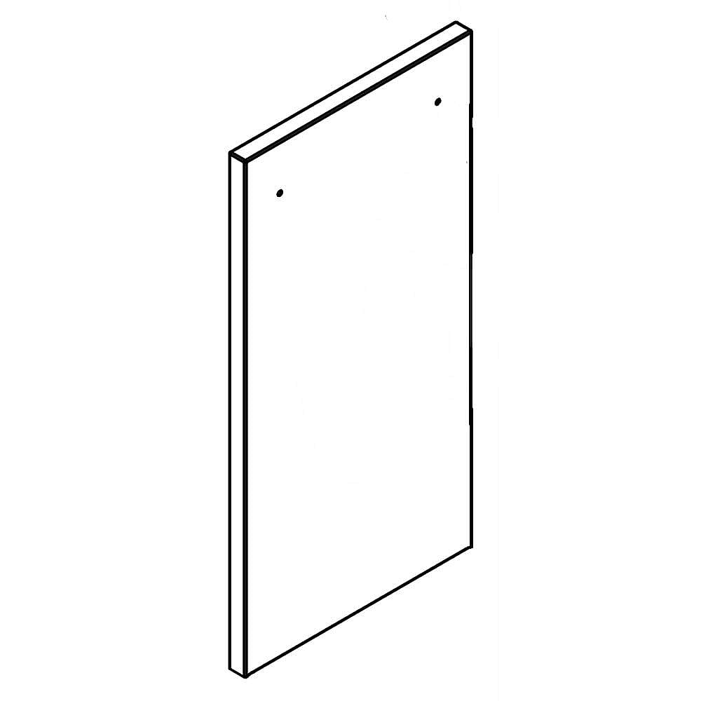 Part #9872187S, Kenmore Elite Trash Compactor Drawer Outer Panel (Stainless) / 29.50 x 1.50 x 15.00