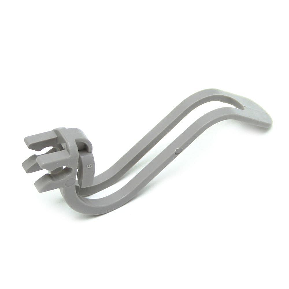 Part #wpw10082845, Dishwasher Dishrack No-Flip Clip (Replaces W10082845) / 3.25 x 1.00 x 0.50