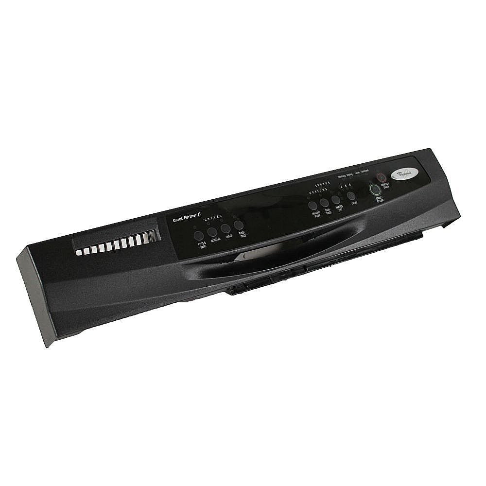 Part #wpw10142945, Dishwasher Control Panel (Black) / 9.00 x 3.00 x 24.75