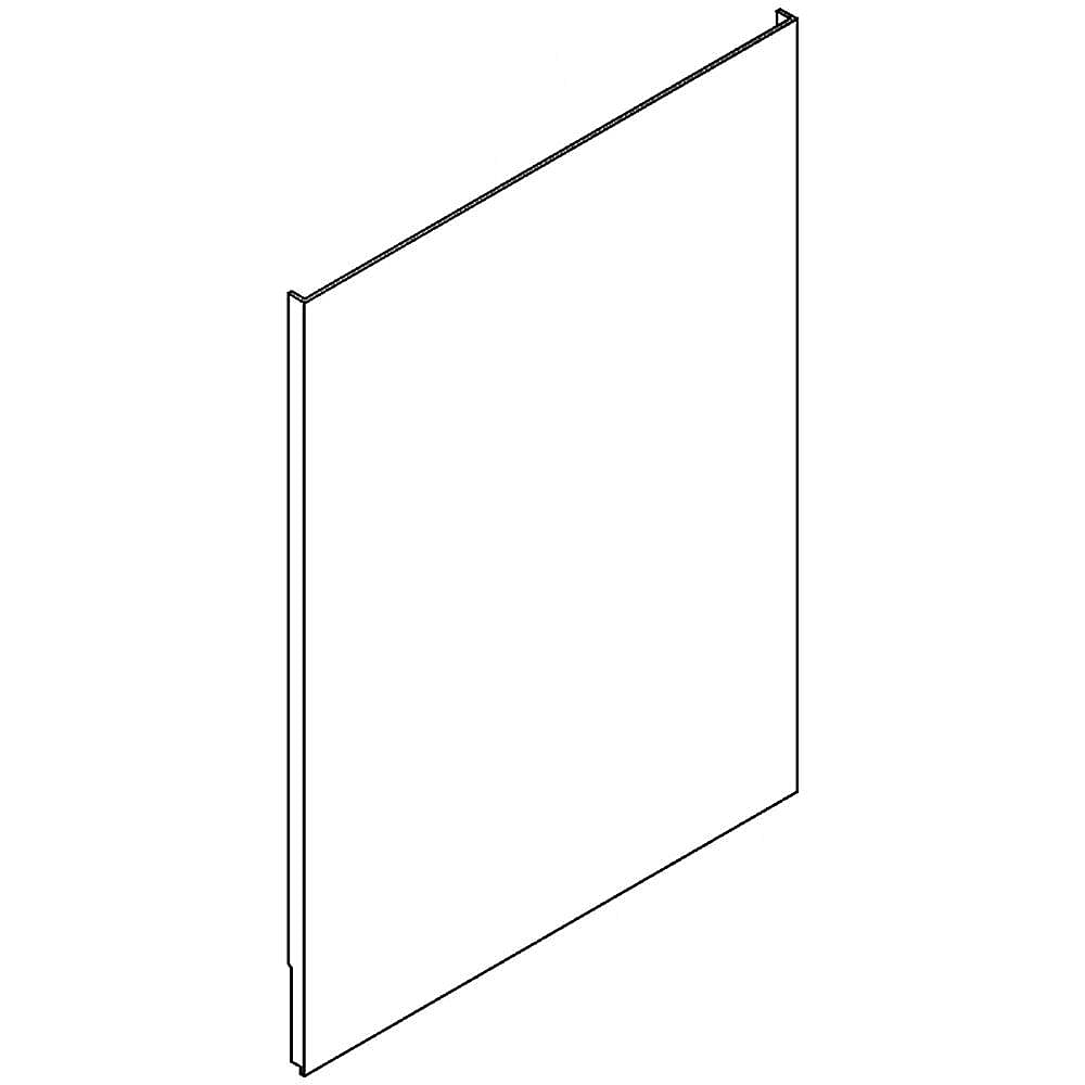 Part #w10181615, Dishwasher Door Outer Panel (Black) / 1.00 x 1.00 x 1.00