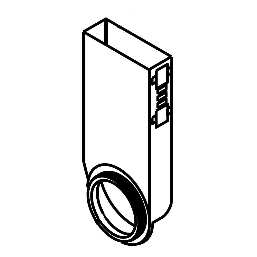 Part #w10222017, Dishwasher Air Inlet / 6.25 x 3.25 x 1.00
