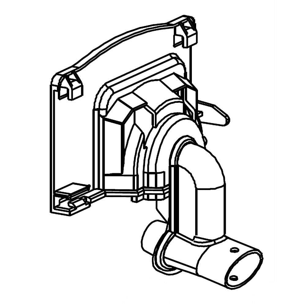 Part #w10222041, Dishwasher Spray Arm Manifold Adapter / 3.00 x 0.10 x 5.50