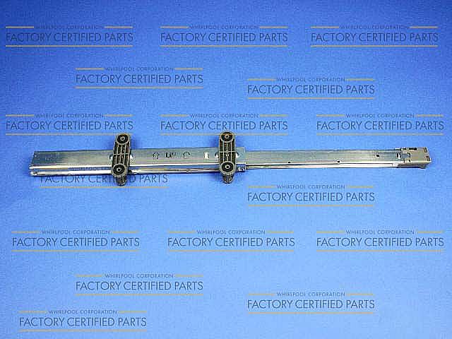 Part #wpw10247512, Dishwasher Dishrack Slide Rail / 5.07 x 3.44 x 27.19