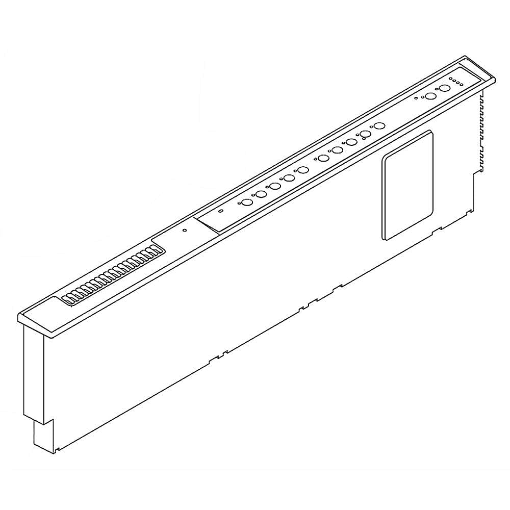 Part #w10250028, Dishwasher Control Panel (White) / 10.00 x 20.00 x 10.00