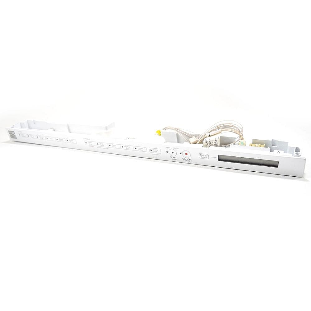 Part #w10323372, Dishwasher Control Panel (White) / 25.00 x 3.50 x 3.00
