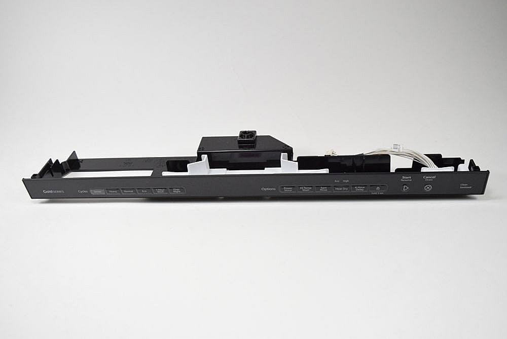 Part #wpw10350258, Dishwasher Control Panel And Overlay (Black) / 5.07 x 3.44 x 27.19
