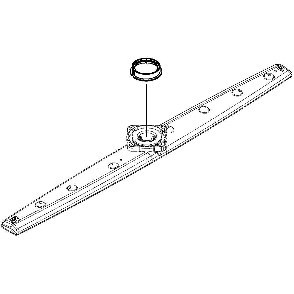 Whirlpool Part #w10453933, Dishwasher Spray Arm | 18.50 x 2.00 x 1.25