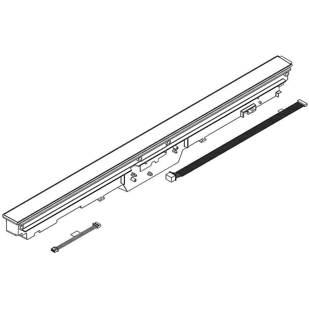 KitchenAid Part #w10537426, Dishwasher Control Panel Assembly (White) | 23.63 x 2.63 x 1.50
