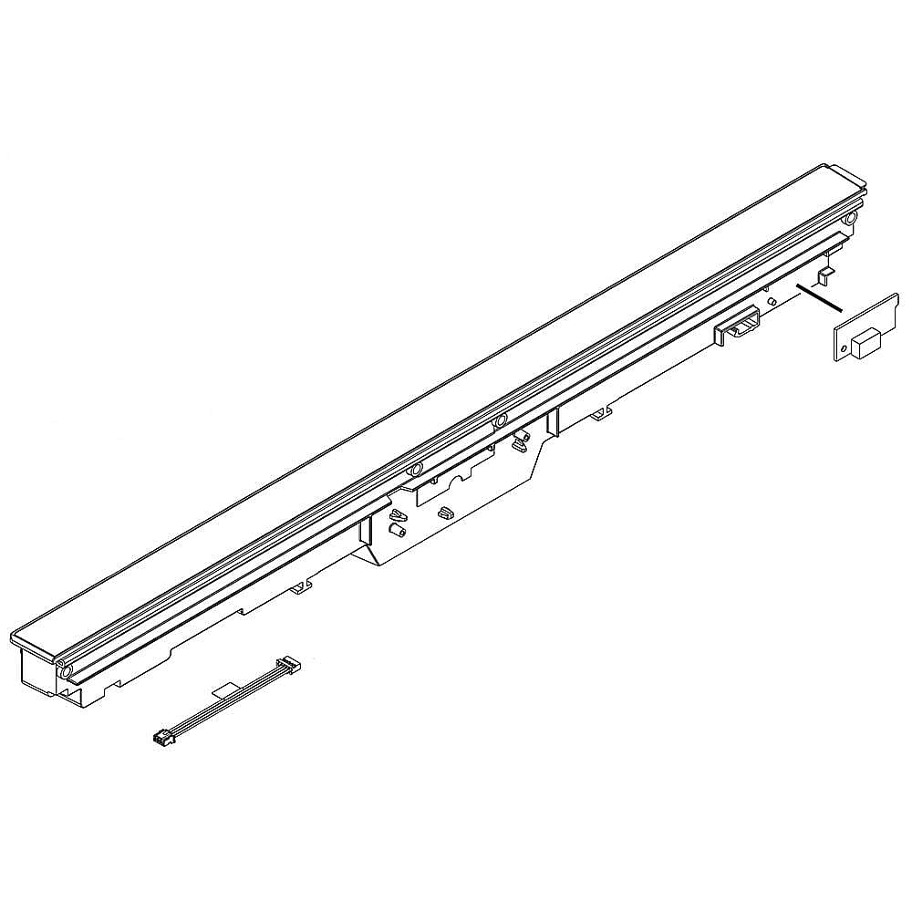 KitchenAid Part #w10538070, Dishwasher Control Panel Assembly | 23.75 x 1.50 x 2.00