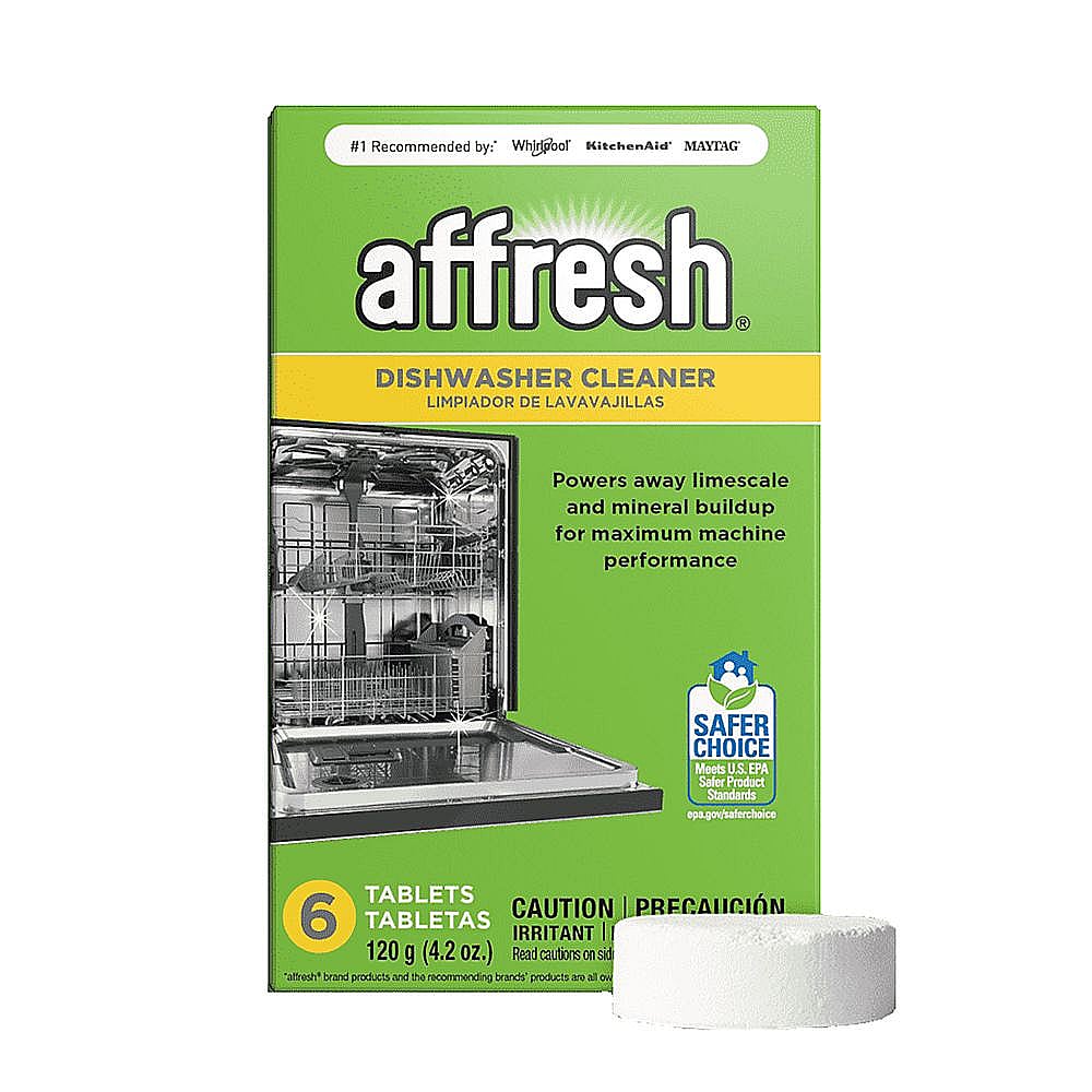 Part #w10549851, Affresh Dishwasher Cleaner, 6-Pack / 2.50 x 3.50 x 5.70