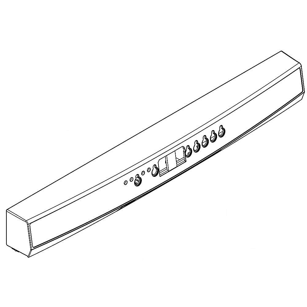 Part #w10605167, Dishwasher Control Panel (Black) / 23.75 x 3.25 x 2.75