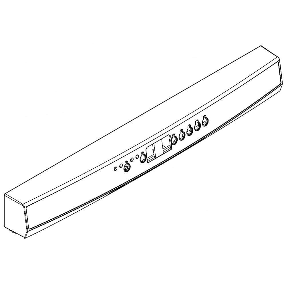 Part #w10605168, Dishwasher Control Panel (White) / 23.70 x 2.40 x 2.75