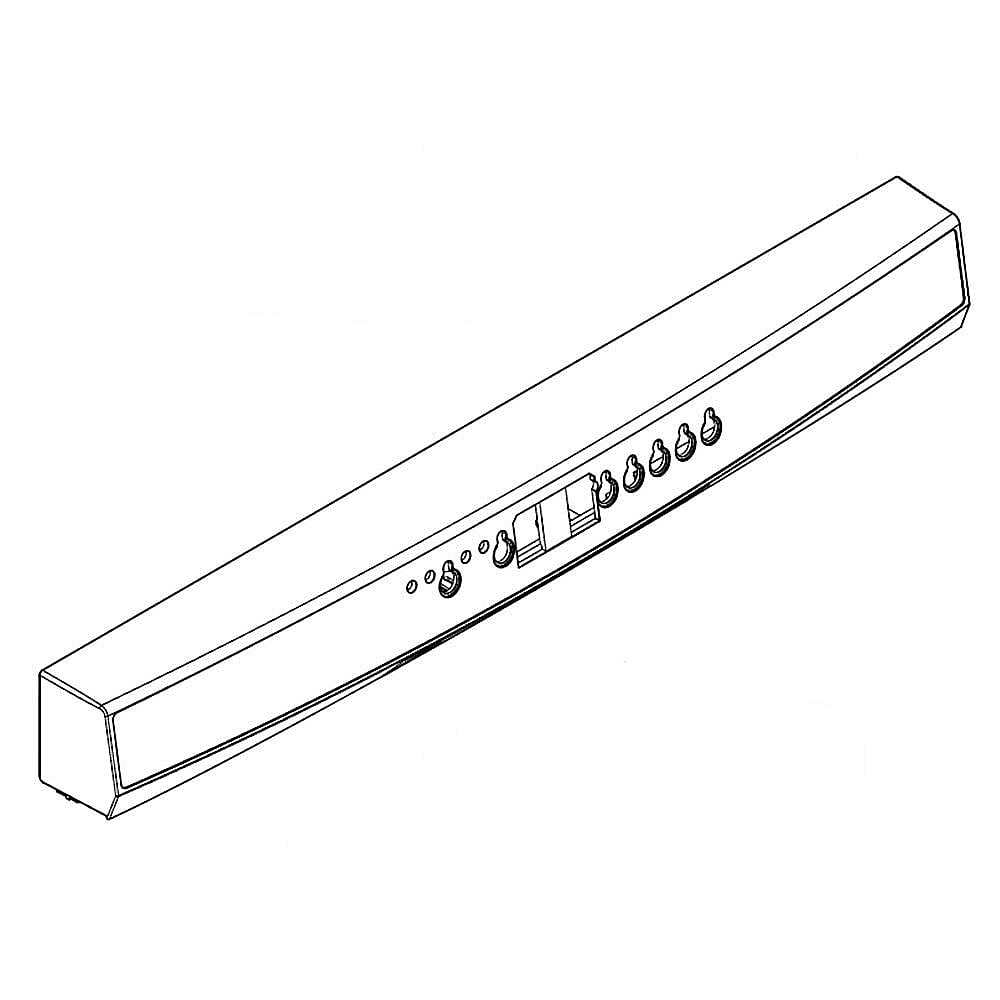 Part #w10605171, Dishwasher Control Panel Assembly / 23.75 x 3.25 x 2.75